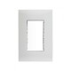 PLACA BLANCA DE 3 MODULOS CON CHASIS | Simon 25 | CODIGO 25613-30