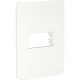 Placa de 1 modulo. Blanco