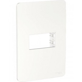 Placa de 1 modulo. Blanco
