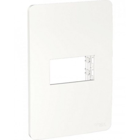 Placa de 1 modulo. Blanco