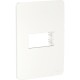 Placa de 1 modulo. Blanco