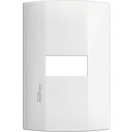 Placa de 1 modulo. Blanco
