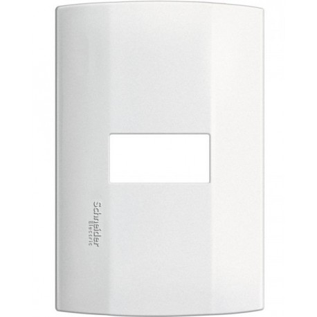 Placa de 1 modulo. Blanco