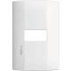 Placa de 1 modulo. Blanco