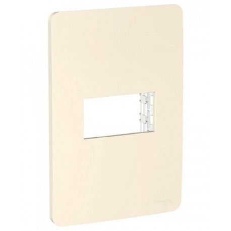 Placa de 1 modulo. Marfil