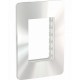 Placa de 3 módulos Chrome Gloss. Espejo