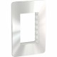 Placa de 3 módulos Chrome Gloss. Espejo