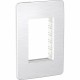 Placa de 3 módulos Cosmic Grey. Gris Metálico