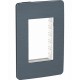 Placa de 3 módulos Galaxy Black. Negro Metálico
