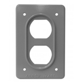 PLACA DE ALUMINIO AH23 TIPO INDUSTRIAL COLOR PLATA ARROW HART