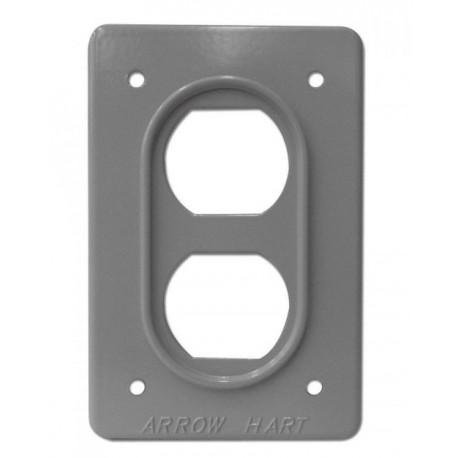 PLACA DE ALUMINIO AH23 TIPO INDUSTRIAL COLOR PLATA ARROW HART