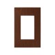 PLACA MADERA MERBAU  3 MODULO  SIMON | Simon 25 | CODIGO 25613-77