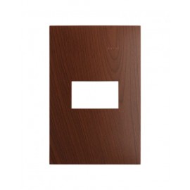 PLACA MADERA MERBAU 1 MODULO  SIMON | Simon 25 | CODIGO 25611-77