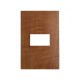 PLACA MADERA ROBLE 1 MODULO  SIMON | Simon 25 | CODIGO 25611-76