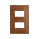 PLACA MADERA ROBLE 2 MODULO  SIMON | Simon 25 | CODIGO 25612-76