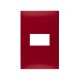 PLACA ROJO CARMESI DE 1 MODULO | Simon 25 | CODIGO 25611-57