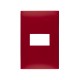 PLACA ROJO CARMESI DE 1 MODULO | Simon 25 | CODIGO 25611-57