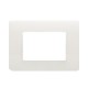 PLACA STYLO 3 MODULOS BLANCO ALPINO STYLO