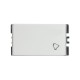 PULSADOR UNIPOLAR CAMPANA BLANCO | Simon 25 | CODIGO 25150-30