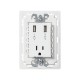 T CTE 2P MAS T C/2 CARGADORES USB C/CHASIS BLANCO S26 | Simon 26 | CODIGO 2600454-030