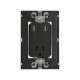 TOMA CORRIENTE 2P + T CON DOS CARGADORES USB SIN PLACA COLOR GRAFITO SIMON | Simon 25 | CODIGO 25454-38
