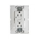 TOMA DE CORRIENTE DUPLEX FALLA A TIERRA ICFT CON CHASIS Y SIN PLACA BLANCO | Simon 25 | CODIGO 25425-30