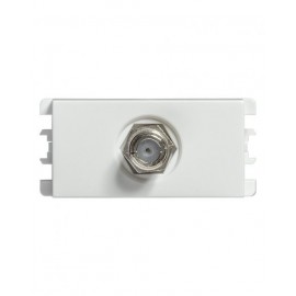 TOMA TV COAXIAL TIPO F BLANCO S26 | Simon 26 | CODIGO 2600476-030