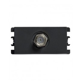TOMA TV COAXIAL TIPO F GRAFITO S26 | Simon 26 | CODIGO 2600476-038
