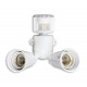 LUMINARIO DE HALOGENO CON SENSOR 2X75W BLANCO 127V MCA IPSA