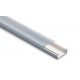 CANALETA EN PVC DE 10X20X2500MM TMK BLANCO S/DIV C/TAPA TRANSPARENTE MCA.THORSMAN