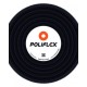 Poliflex Negro automotriz ranurado de 3/8″ rollo con 50 m