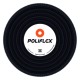 Poliflex Negro automotriz ranurado de 3/8″ rollo con 50 m
