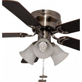 VENTILADOR DECORATIVO 42″ ACABADO SATINADO 5 ASPAS MDF COLOR CHOCOLATE/MAPLE | MASTERFAN
