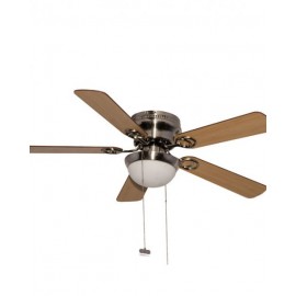 VENTILADOR DECORATIVO 42″, SATINADO, P/PLAFON, 5 ASPAS DE MADERA, COLOR MAPLE/CHOCOLATE | MASTERFAN