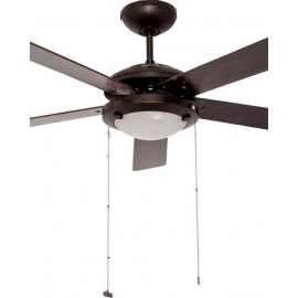 VENTILADOR DECORATIVO 52″ 2X60W E26 5 ASPAS 3 VELOCIDADES USO INTERIOR ACABADO CHOCOLATE | MASTERFAN