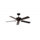 VENTILADOR DECORATIVO 52″ P/EXTERIOR, S/LUZ 5 ASPAS DE ABS, 3 VEL. 110/127 V, ACABADO CHOCOLATE | MASTERFAN