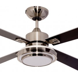 VENTILADOR LUXOR 52″, ACABADO SATINADO, 4 ASPAS DE MADERA REVERSIBLES COLOR SATINADO/CHOCOLATE | MASTERFAN